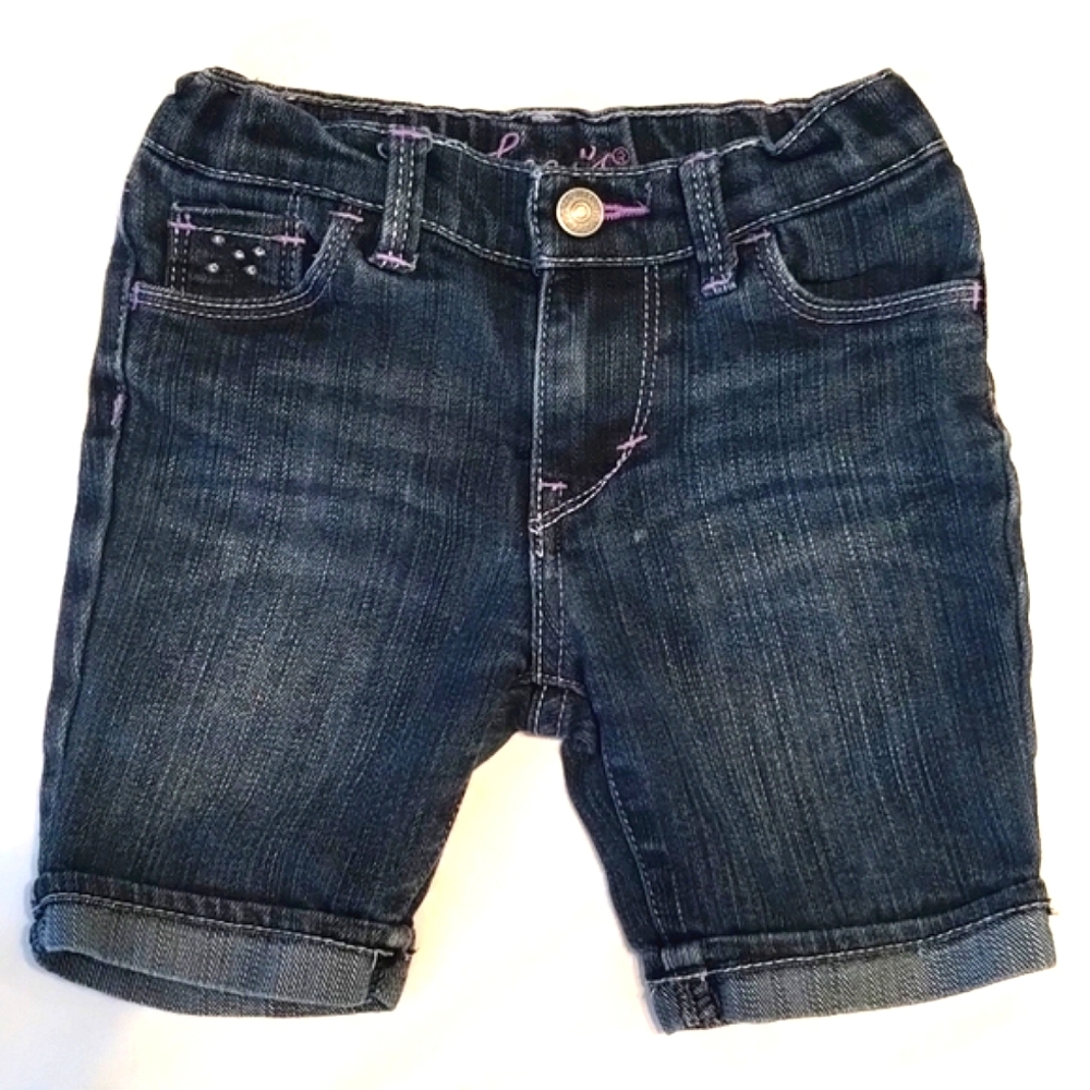 Levi's girls Bermuda shorts, size 3T, stretch denim